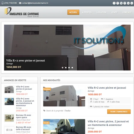 projets website itsolution tunisie demeuresdecharme